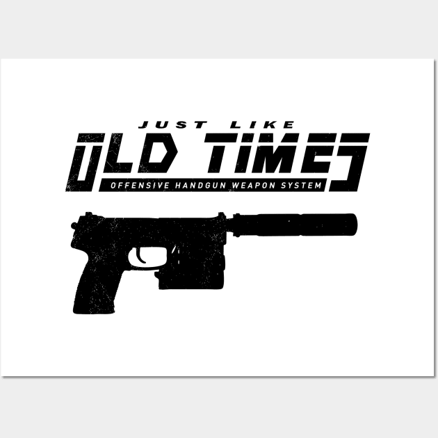 Just Like Old Times - black Wall Art by CCDesign
